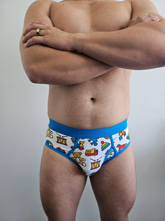 Men's Little Kid "Playpen" Design Briefs