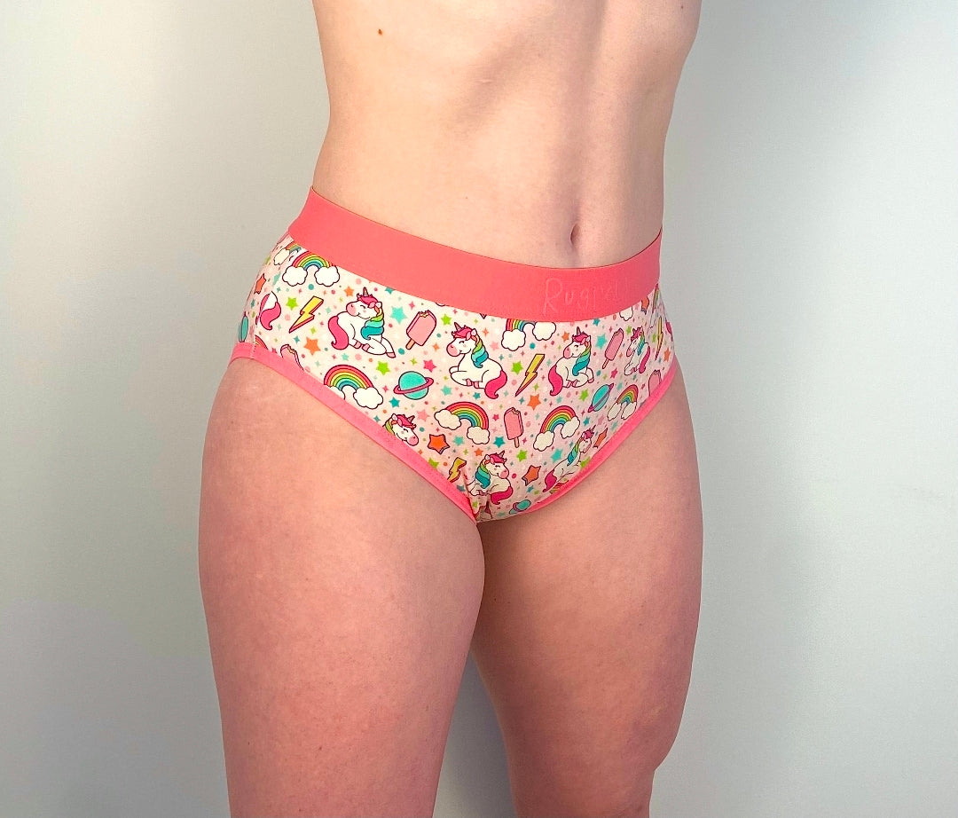 Women's Little Kid "Unicorn" Design Briefs