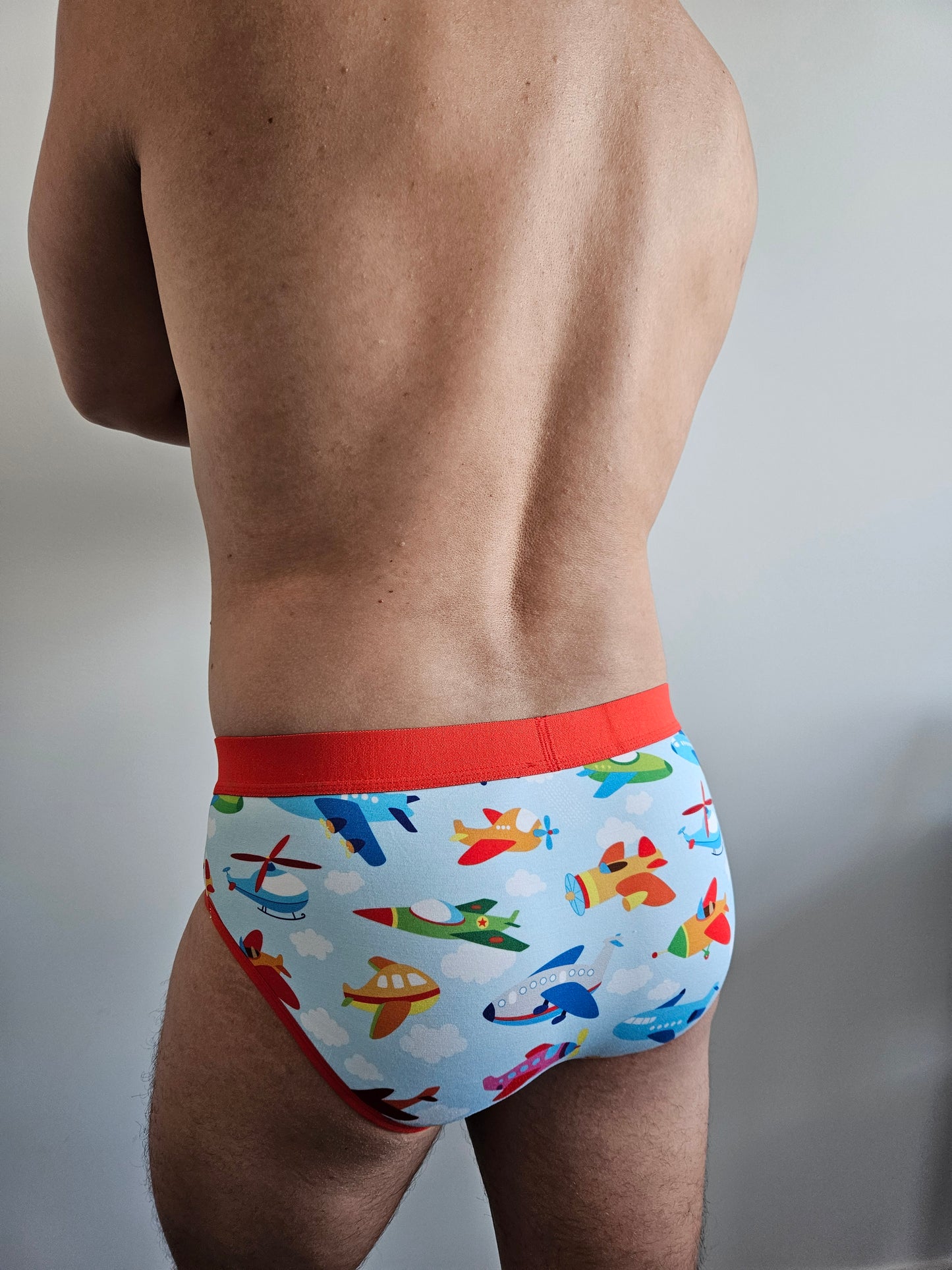 Men's Little Kid "Aeroplane" Design Briefs