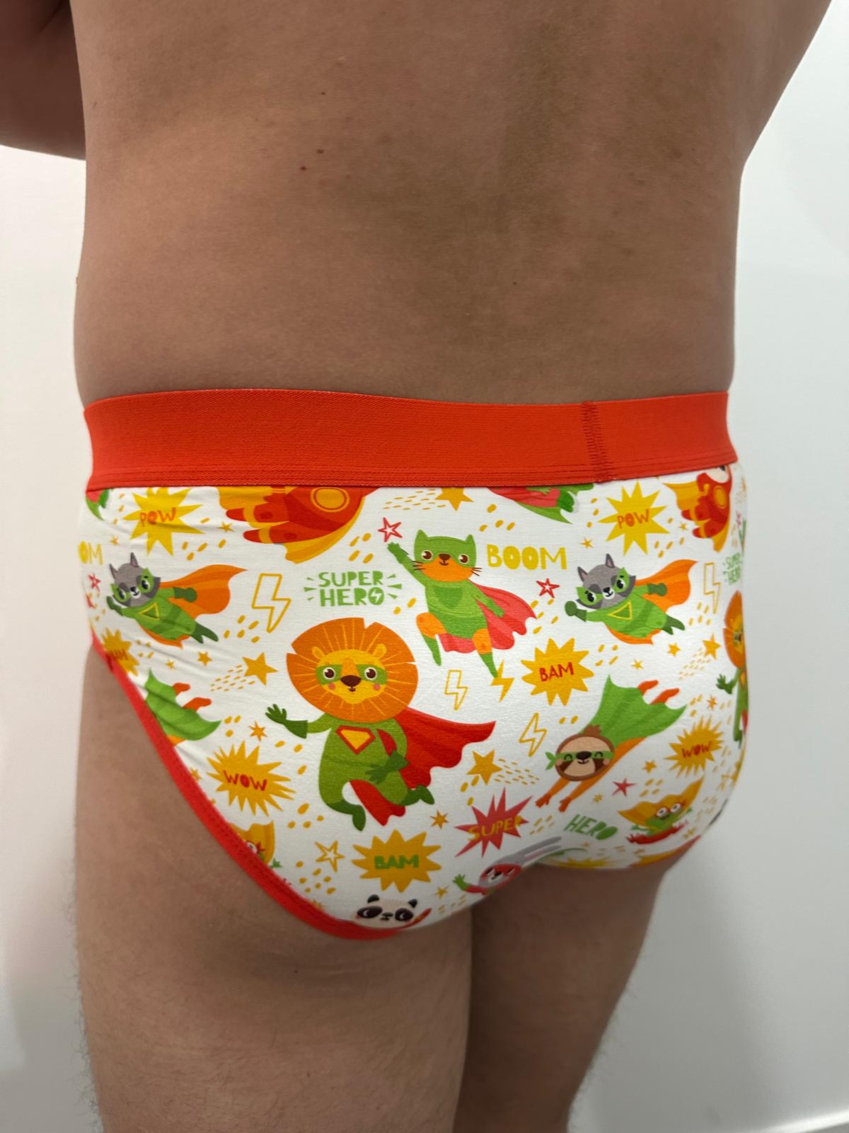 3 Pack Men's Little Kid Style Briefs (Collection #3)