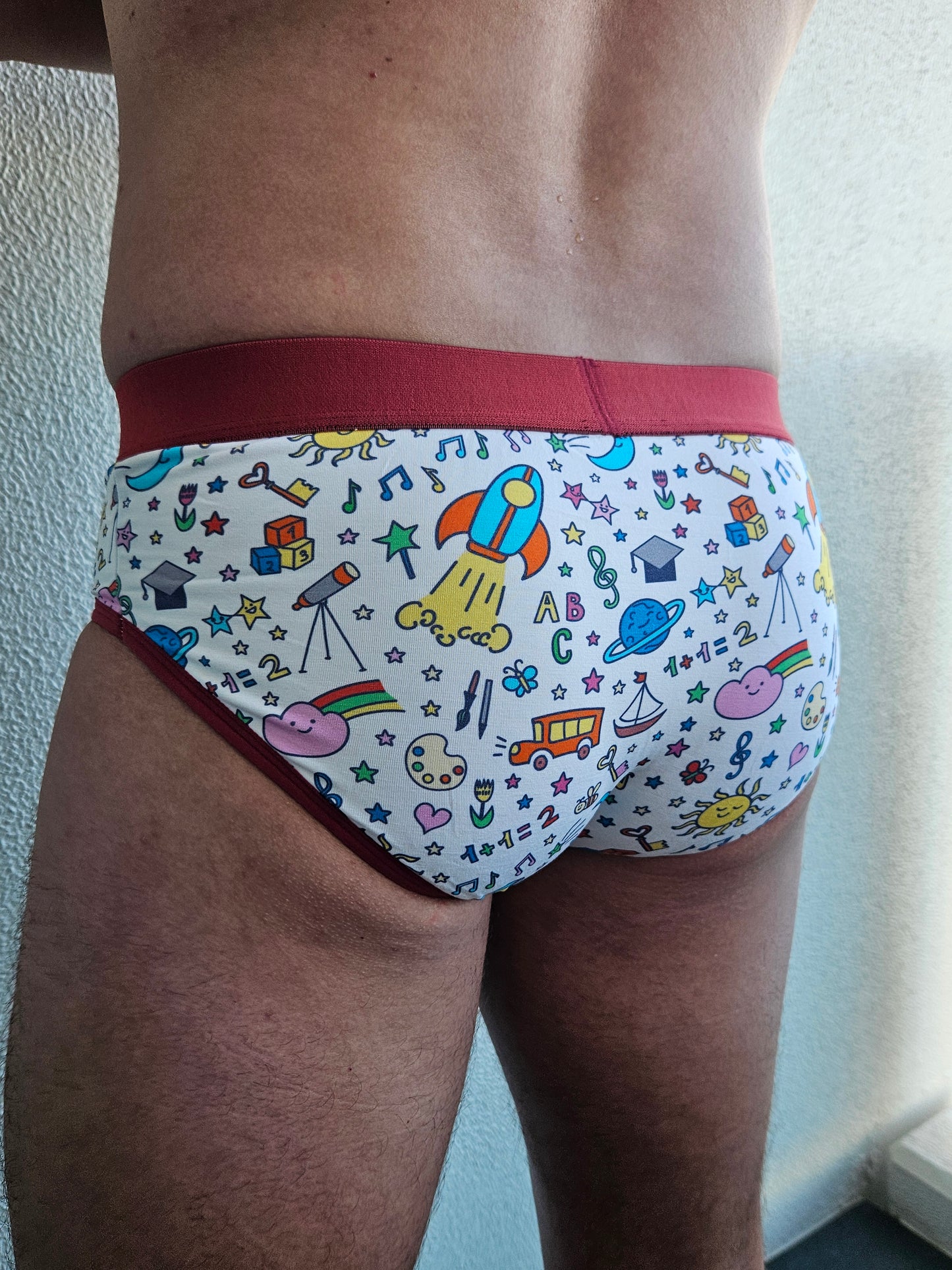 Sale - Men's Little Kid "School" Design Briefs