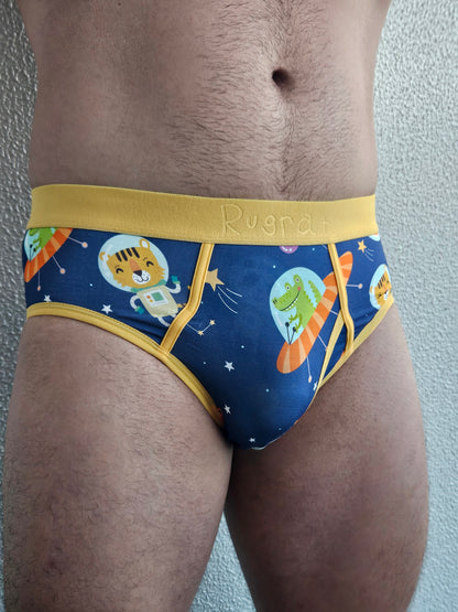 Men's Little Kid "Space" Design Briefs