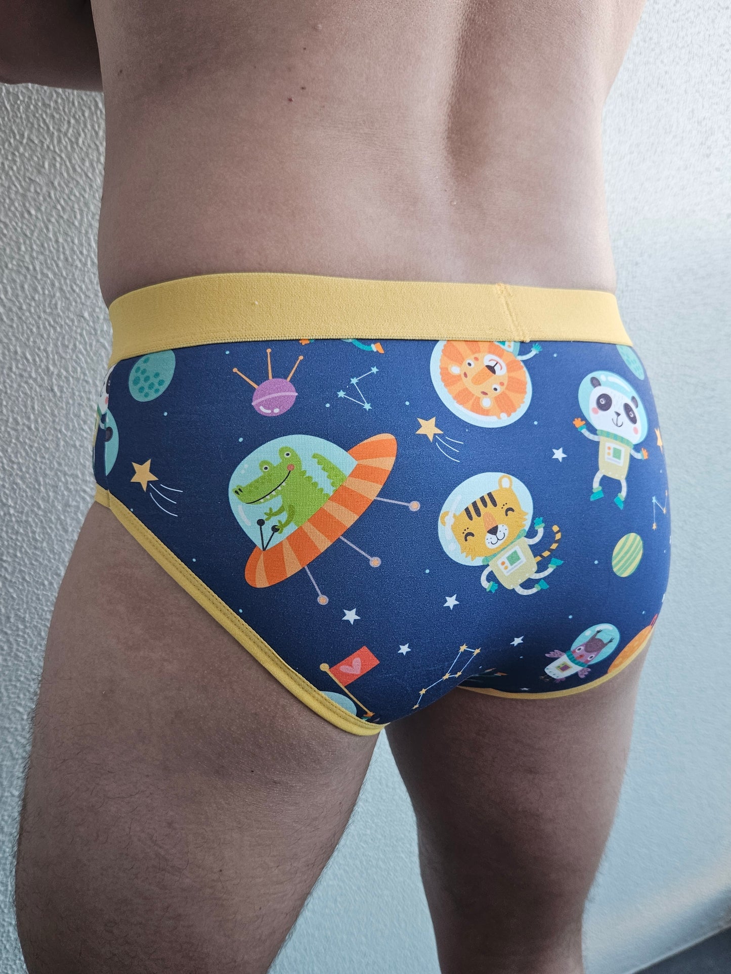 Men's Little Kid "Space" Design Briefs