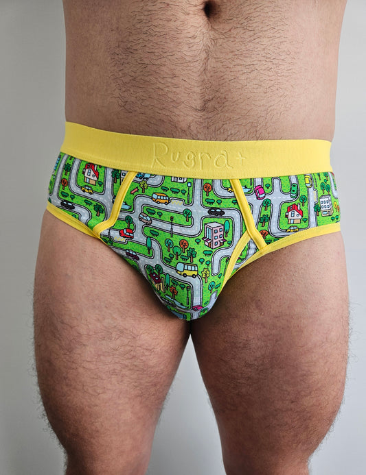 Men's Little Kid "Traffic" Design Briefs (Collection #5)