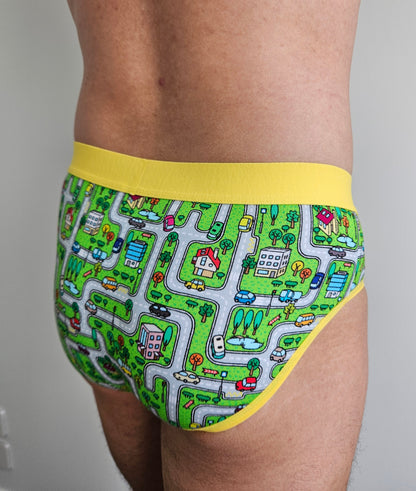 3 Pack Men's Little Kid Style Briefs (Collection #5)