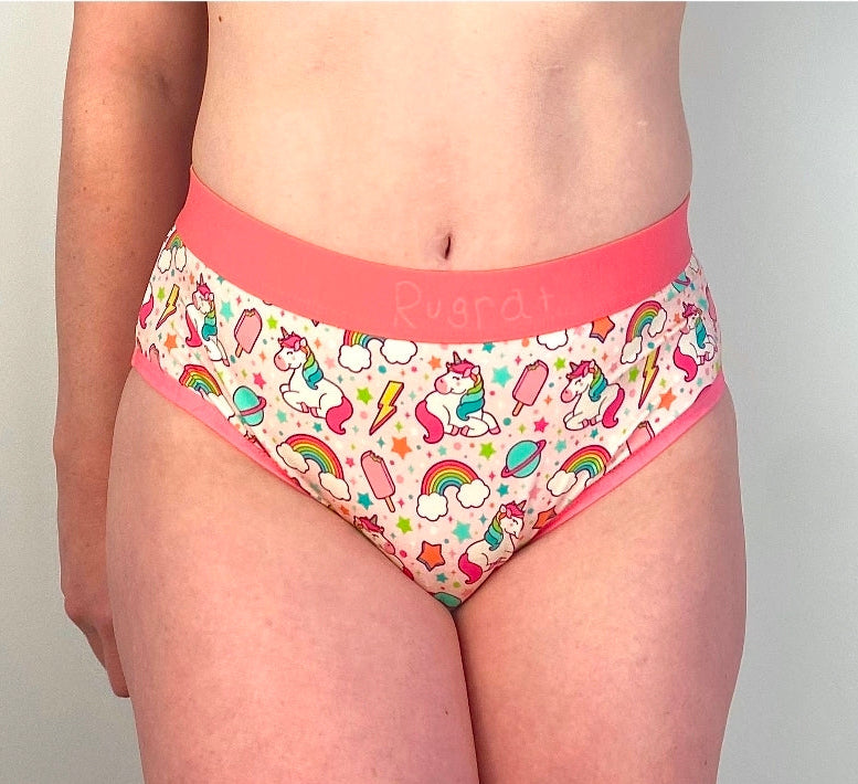 Women's Little Kid "Unicorn" Design Briefs