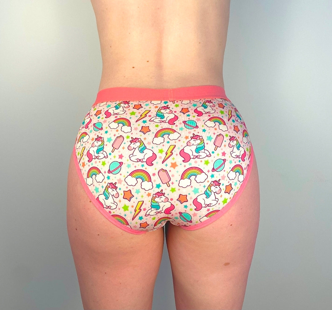 Women's Little Kid "Unicorn" Design Briefs