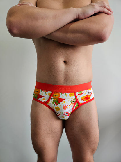 Men's Little Kid "Superhero" Design Briefs