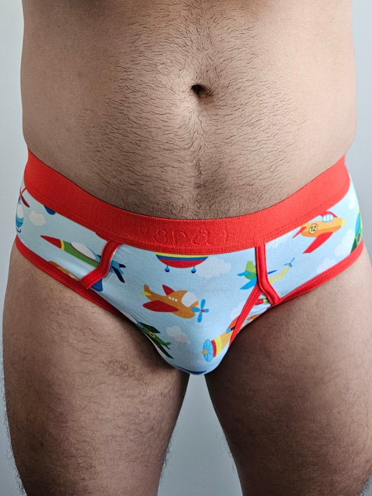 Men's Little Kid "Aeroplane" Design Briefs