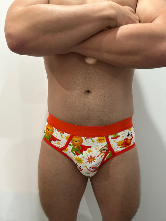 Men's Little Kid "Superhero" Design Briefs