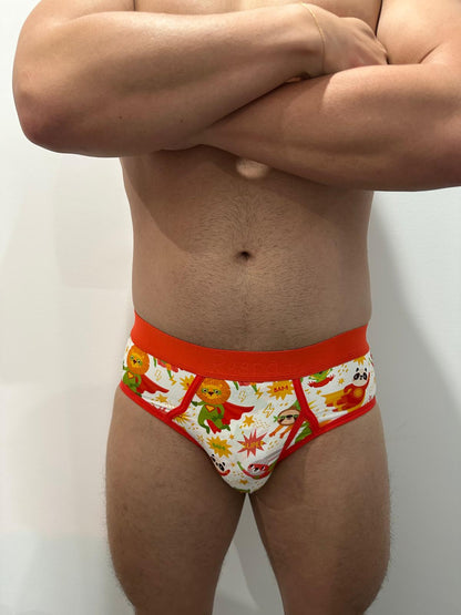 3 Pack Men's Little Kid Style Briefs (Collection #3)